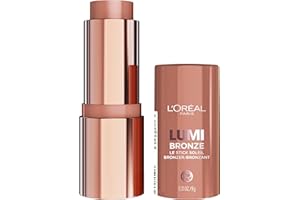 L'Oreal Paris Lumi Bronze Le Stick Soleil Bronzer Stick, Cream-To-Powder Bronzer For A Sunkissed Face Makeup Glow, 100 Sunkissed Rosé