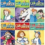 Cam Jansen 6 Book Set (Mystery of the UFO, Television Dog, Babe Ruth, Stolen Diamonds, Dinosaur Bones, Gold Coins)