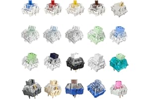 ZJMEHTY Kailh | Gateron Series Mechanical Keyboard Switches Sample Pack (20pcs)