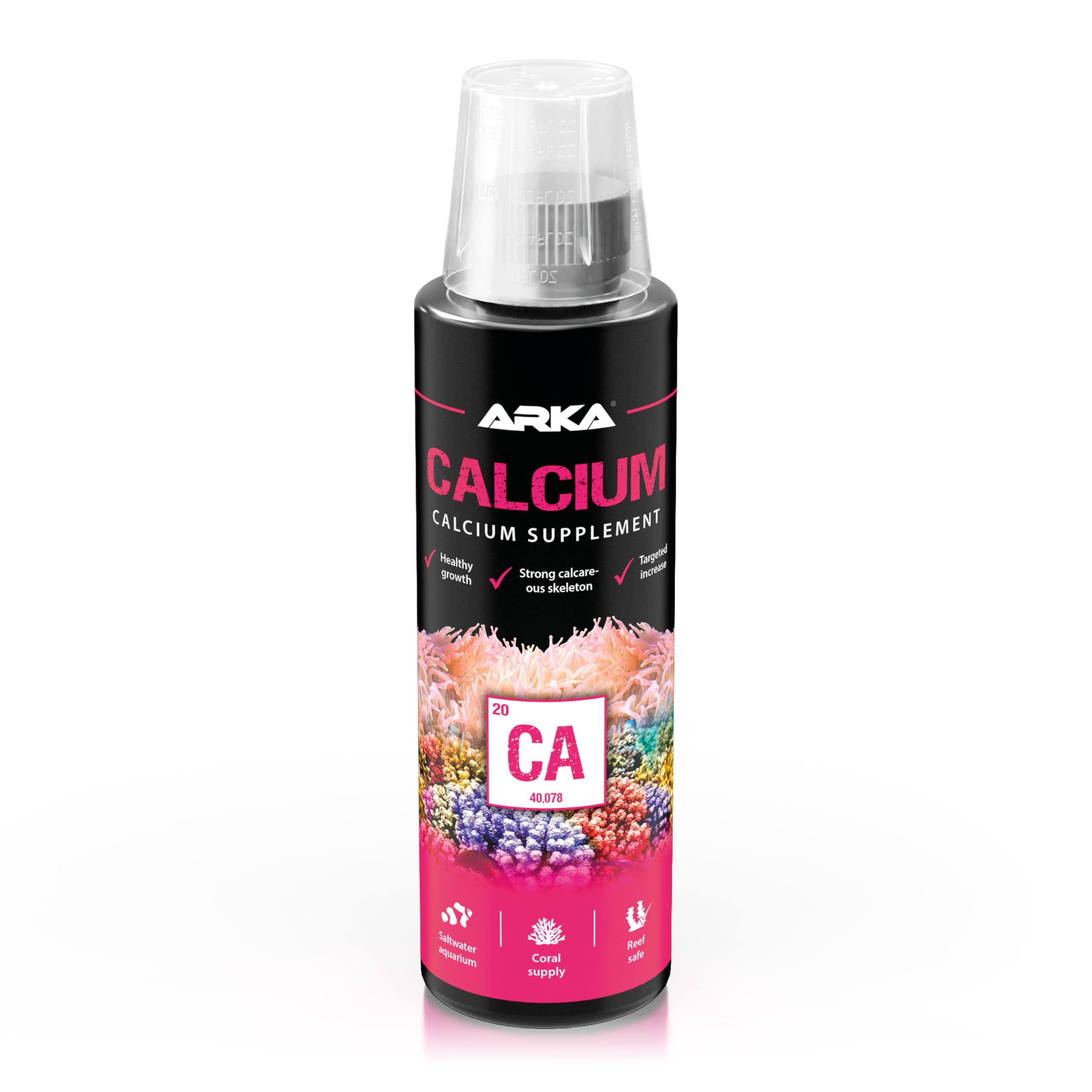 ARKA - Calcium - Calcium supplement for strong calcareaous skeleton and healthy growth, for every saltwater aquarium,