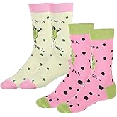 YBEATY 2 Pairs Funny Socks White Elephant Silly Pickle Sock Cute Gag Dill Crew Socks Novelty Stocking Stuffers for Adults Teen Girls Kids Men Women