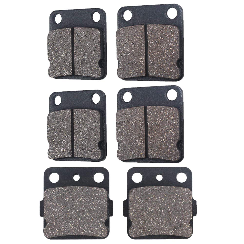 Cyleto Front and Rear Brake Pads for YAMAHA YFS 200 YFS200 Blaster 200 2003-2006 YFZ 350 Banshee 1988-2009 YFM 350 1992-2003 YFM350 Wolverine 1995-2004
