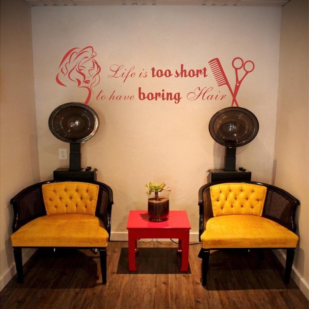 Amazon Com Mairgwall Girl Bedroom Decal Life Is Too Short To Have
