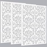 Colingmill 3 Pcs Forest Wall Stencils for Painting 36" x 23", Classic Style | Large Wall Stencil Reusable, Fern Boho Wallpaper for Kitchen, Living Room, Furniture Floors Home DIY Crafts Decor