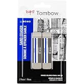 Tombow 67304 Mono Sand Eraser, 2-Pack. Silica Eraser Designed to Remove Colored Pencil and Ink Markings&hellip;