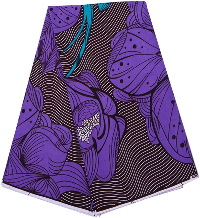 Chien 100% Cotton Hollandais Ankara African Batik Wax Fabric Nigerian Wax Fabric for Party Dress 6 Yards