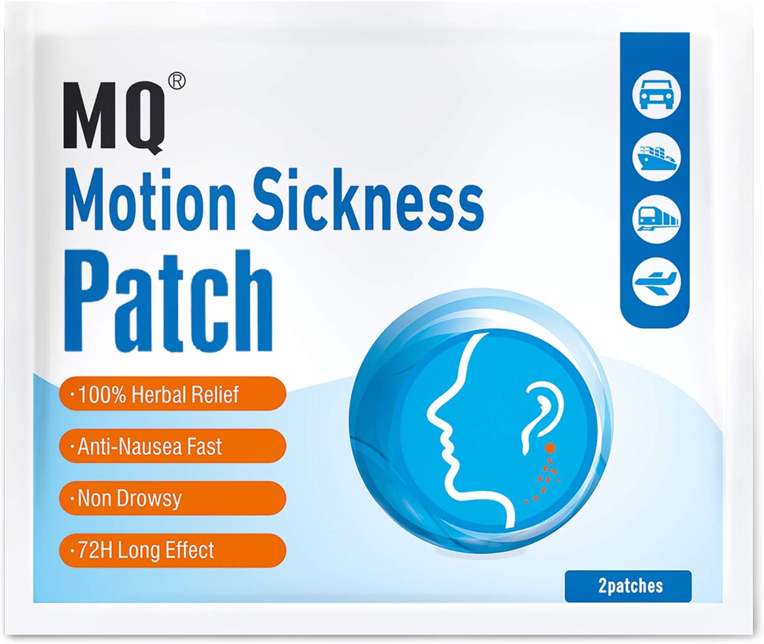 MQ Motion Sickness Patch,30 Count/Box BigaMart