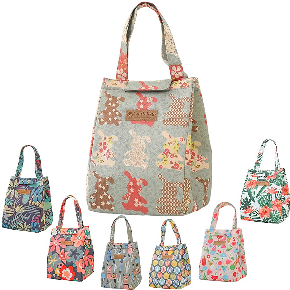 QXuan Insulated Lunch Bag Big Cooler Sturdy Oxford Box Tote Bag for Students Office,Thermal Picnic Organizer Storage Food and Drink (Sketch Bear)