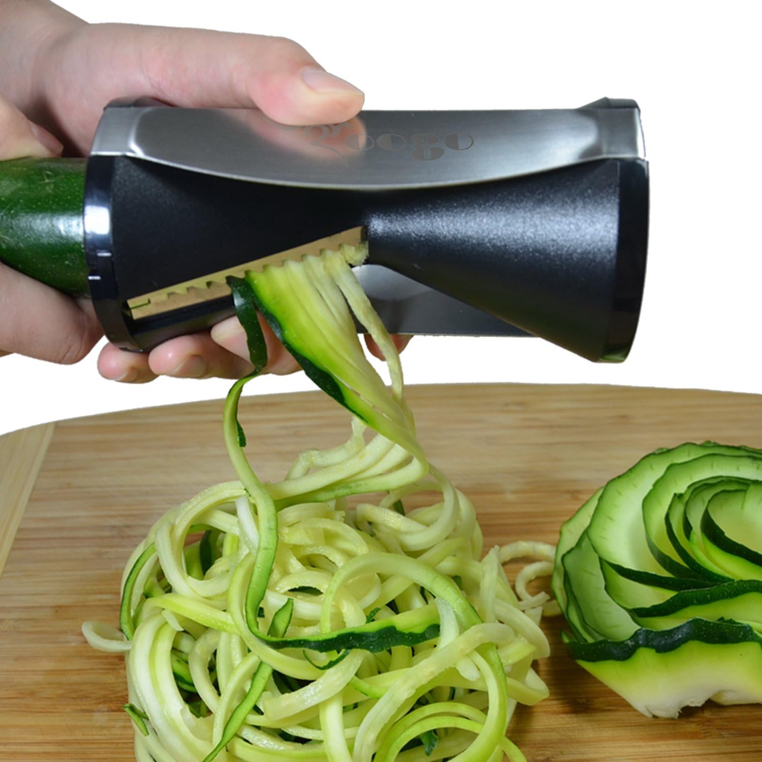 Roogo Vegetable Spiral Slicer – Vegetable Spiralizer – Best Kitchen hand – Zucchini Pasta Noodle Spaghetti Maker