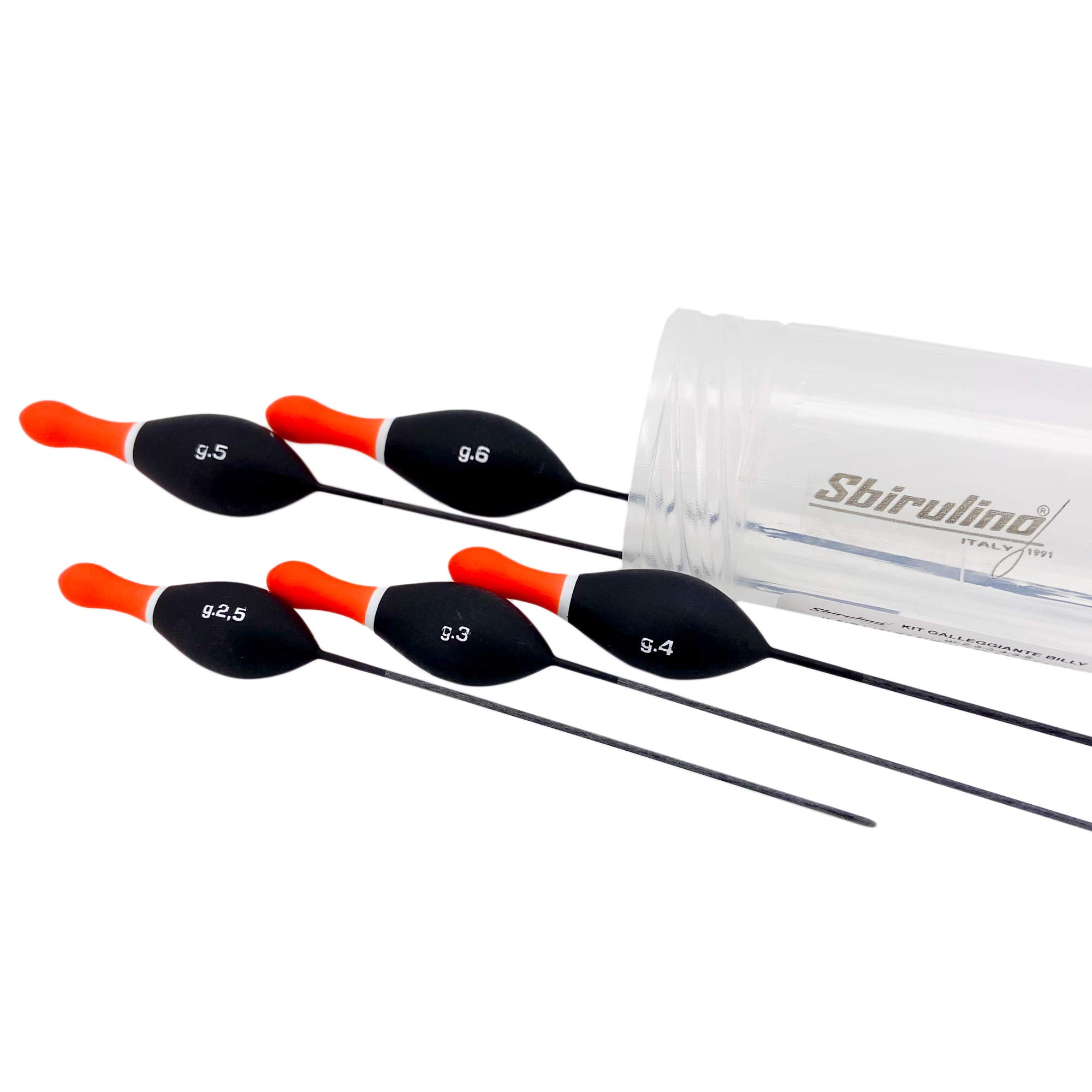Sbirulino 5 Pieces Trout Fishing Hook Set (2-2.5-3-4-5g), Includes Tremarella Float Container