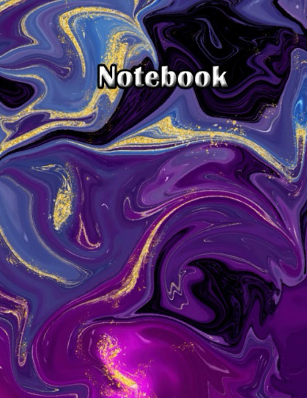Notebook: glitter purple Lined Notebook Journal, Size 8.5 x 11 inches - 120 Pages: College Ruled paper, perfect bound, matte Cover, funny and special ... or thanksgiving gift for men and women