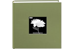 PIONEER PHOTO ALBUMS Fabric Frame Cover Photo Album 200 Pockets Hold 4x6 Photos, Sage Green
