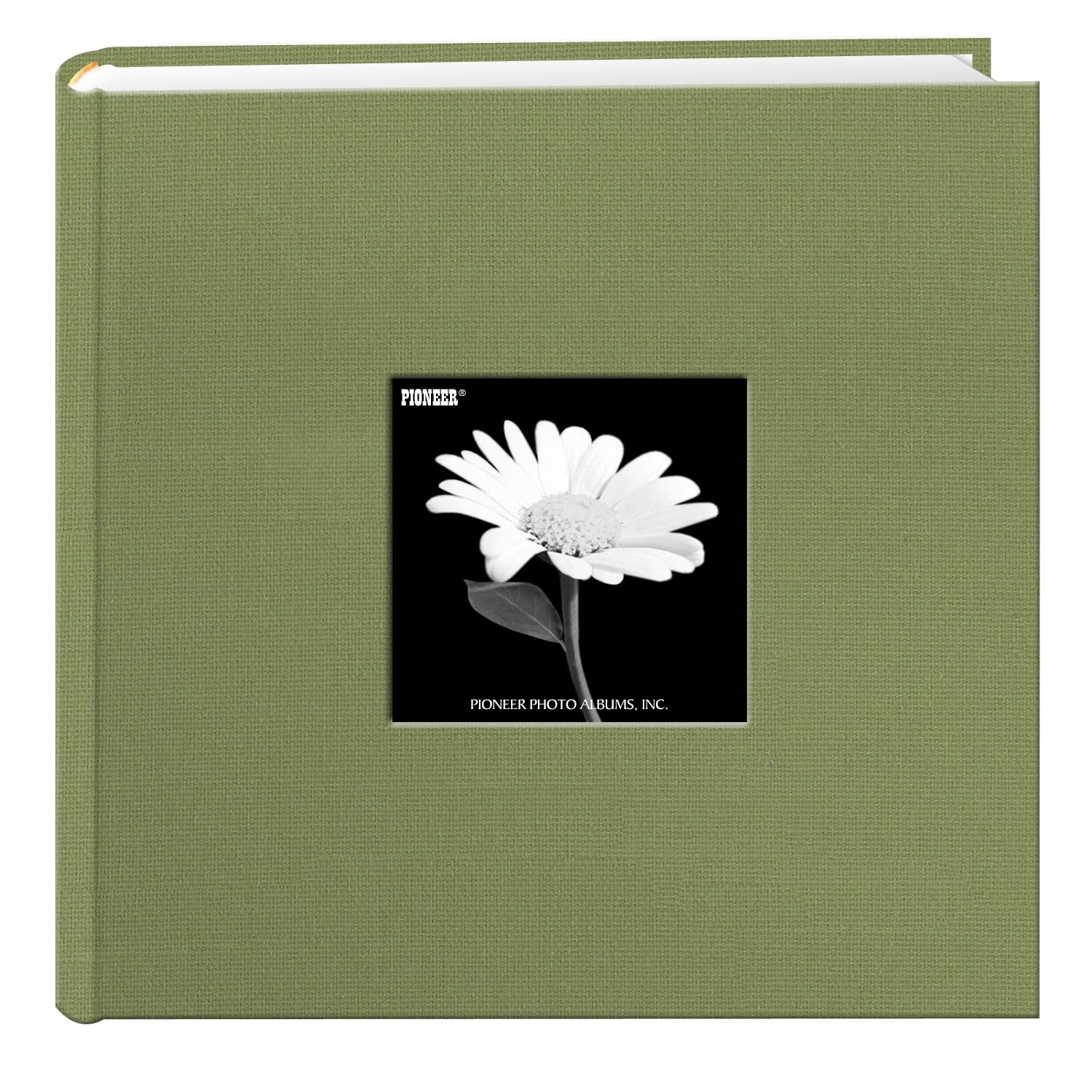 Pioneer 9 x 9-inch Cloth Photo Album with Frame, Sage Green — image 1