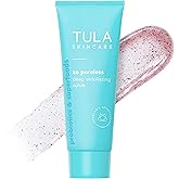 TULA Skin Care So Poreless Exfoliating Blackhead Scrub - Powerful and Gentle Exfoliation, Refreshing and Smoothing, Contains Probiotic Extracts, Volcanic Sand, Pink Salt, and Witch Hazel, 2.89 oz.