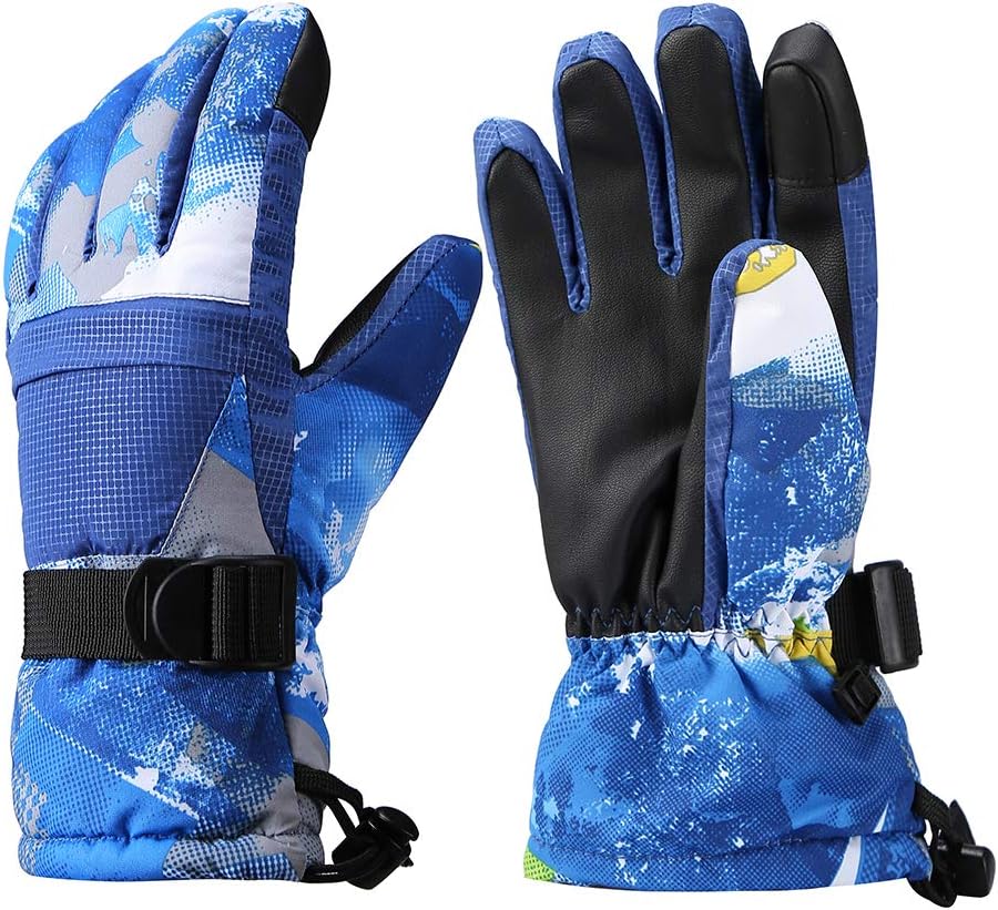 Ski Gloves, Winter Warmest Waterproof and Breathable Snow Gloves for Mens,Womens,ladies and Kids Skiing,Snowboarding