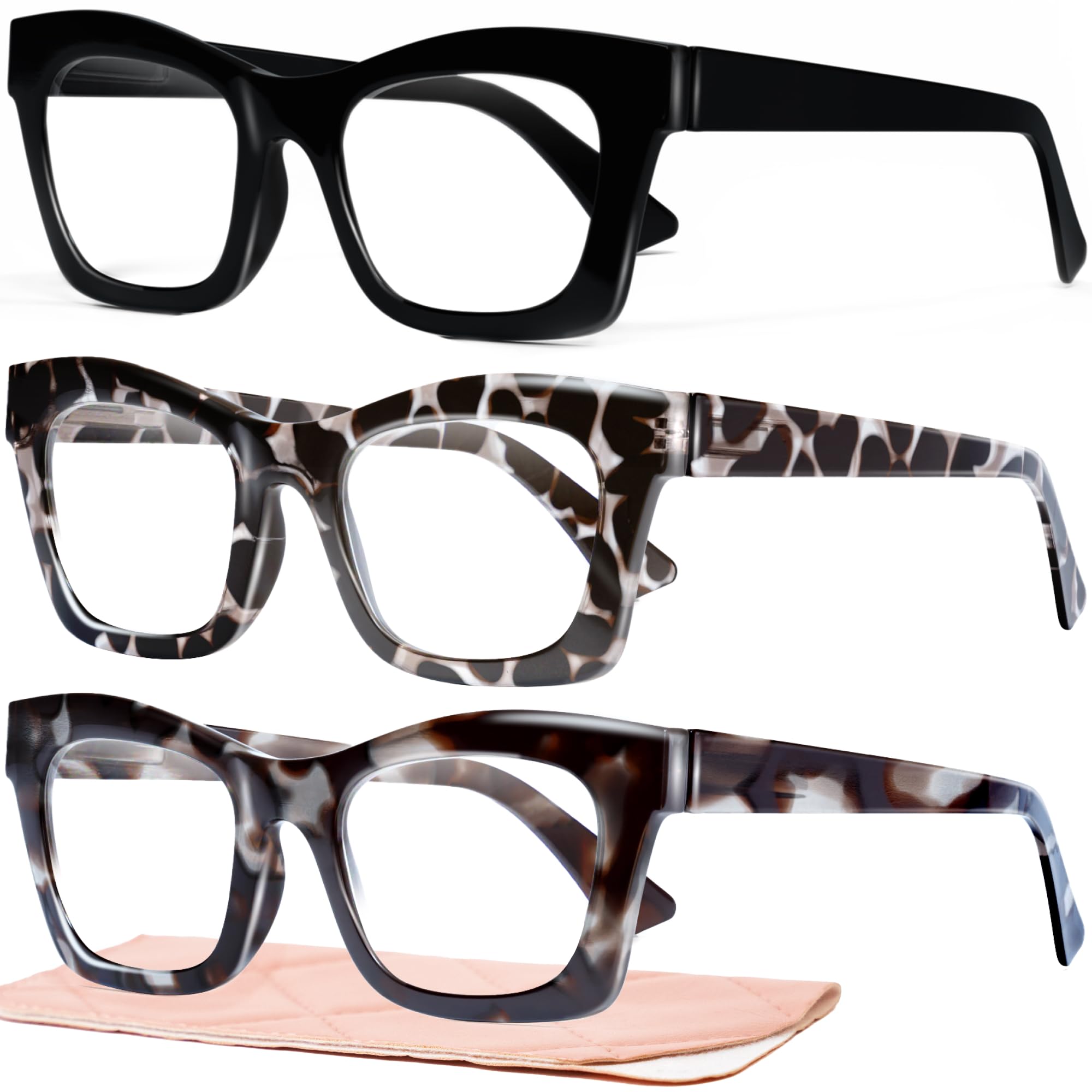 Photo 1 of CCVOO Stylish Reading Glasses for Women, Eyeglasses, Blue Light Readers for Women, Computer Eye Glasses, Cheaters