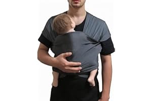 Vlokup Baby Wrap Sling Carrier for Newborn, Infant, Toddler, Kid | Breathable Lightweight Stretch Mesh Water Sling | Nice for Summer, Pool, Beach, Swimming | Perfect Shower Gift Gray