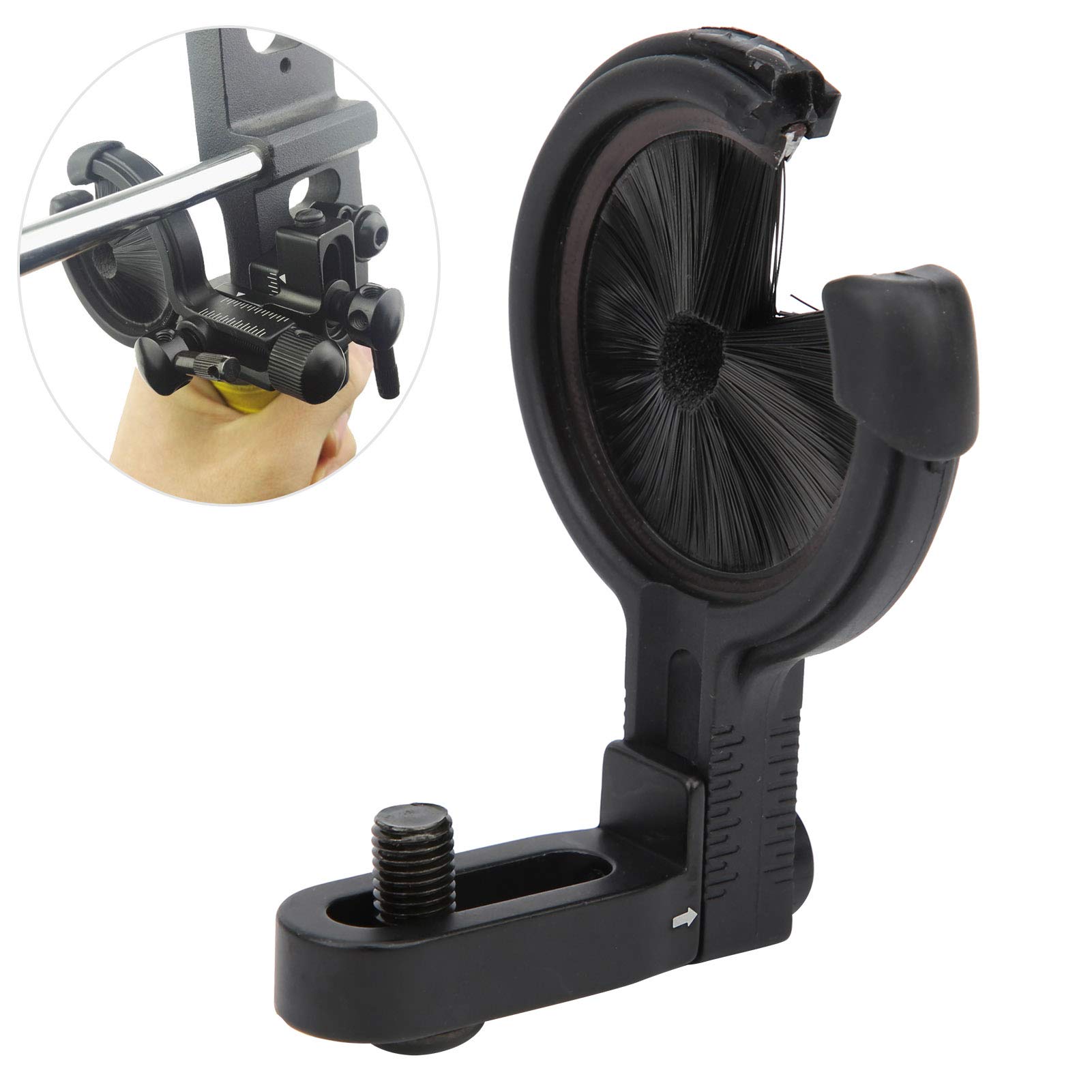 Rest Round Stand, Brush Height Adjustment Double Sided Recurve Bow Target Archery Accessories