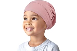 OLESILK Silk Baby Bonnet for 6-36 Months - 100% Mulberry Girls Bonnet for Silky Curly Hair, Adjustable Stay on All Night