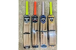 MAYRA Cricket Bat Kashmiri Popular Willow Full Size for Tennis Ball, Rubber Ball, Plastic Ball,Lather Ball with Black Cover