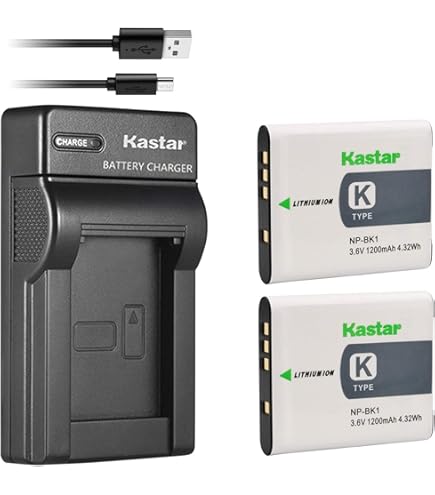 thumbnail image 2 of Kastar Triple Charger Kit For Sony NP-BG1 NP-FG1 – Fits Cyber-shot DSC-N1, 1600mAh 2 of 4