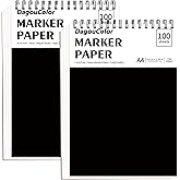 DagouColor Marker Pads for Alcohol Markers, A4, 2 Pack, 100 Sheets (200 Pages) Acid-Free Marker Book, Double-Sided Bleedproof