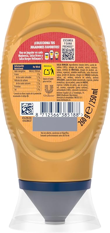 Molho Hambúrguer Hellmann'S, 250ml