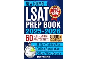 LSAT Prep Book 2025-2026: 60 Full-Length Practice Tests + Training Platform | New Digital Format | Law School Admission Study Plan | Master Logical & Analytical Reasoning for 170+ Score in 28 Days