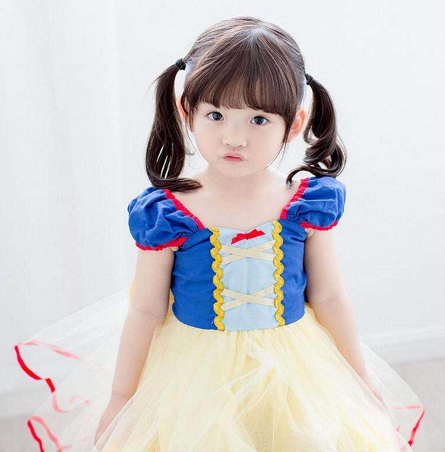 Amazon Co Jp エニィココ Anycoco ハロウィン ディズニー 白雪姫 風 コスチューム 衣装 子供用 女の子 服 ファッション小物