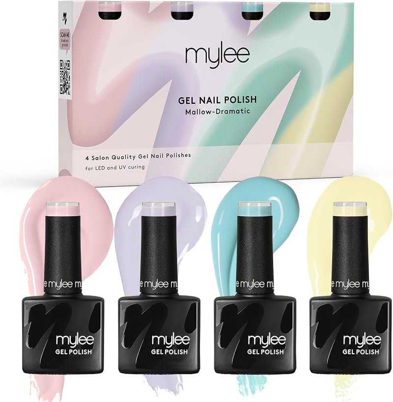 MYLEE Gel Polish Quad Colour Set Mallow-Dramatic 4x8ml UV/LED