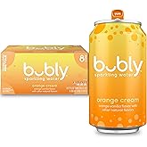 bubly Sparkling Water, Orange Creamsicle, 12 Fl Oz Cans (8 Pack) | Zero Sugar, Zero Calories, Seltzer Water