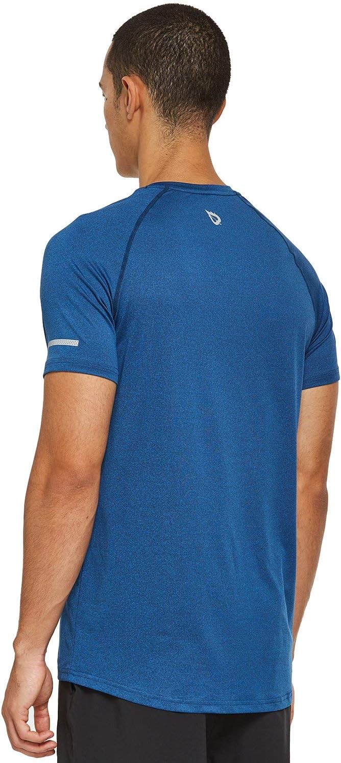 BALEAF Men's Quick Dry Short Sleeve T-Shirt Sun Protection Running Workout Shirts: Clothing