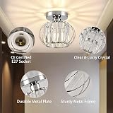 ZYDTRIP Crystal Ceiling Light Fixt Chandelier Small Semi Flush 19cm view 5