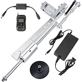 JQDML Reciprocating Linear Actuator, with Speed &amp; Timer Remote Controller | with Suction Cup, Max 160RPM, 1.18"&ndash;6" Stroke, 3&ndash;35 lbs Thrust, Ideal for Small Automation &amp; DIY Projects