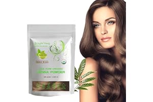 JOYFUL YOUNG 100% Organic Henna Hair Color – Natural, Chemical-Free Hair Dye for Rich, Vibrant Color & Gloss – Grey Coverage, Safe for All Hair Types, Vegan Non-Toxic, Herbal Hair Treatment (MEDIUM BROWN)