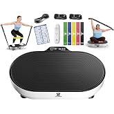 Vibration Plate Exercise Machine, Enlarged Vibration Plate for Lymphatic Drainage Vibrating Plate Fitness, Whole Body Vibration Plates for Weight Loss Power Plate Vibration Platform 99 Speeds 660 LBS