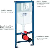 Grohe Rapid SL WC Dual Flush Set 1.2m with Skate Air Wall Plate view 6
