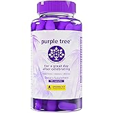 purple tree Post-Celebration Wellness Supplement | Liposomal Dihydromyricetin (DHM), L-Glutathione, Milk Thistle for Liver Support & Hydration | Electrolytes, B Vitamins, Willow Bark | 90 Pills