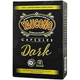 Yaucono Espresso Capsules, Dark Roast, 100 Percent Coffee from Puerto Rico Compatible with Nespresso Machines, 18 Count (Pack of 1)