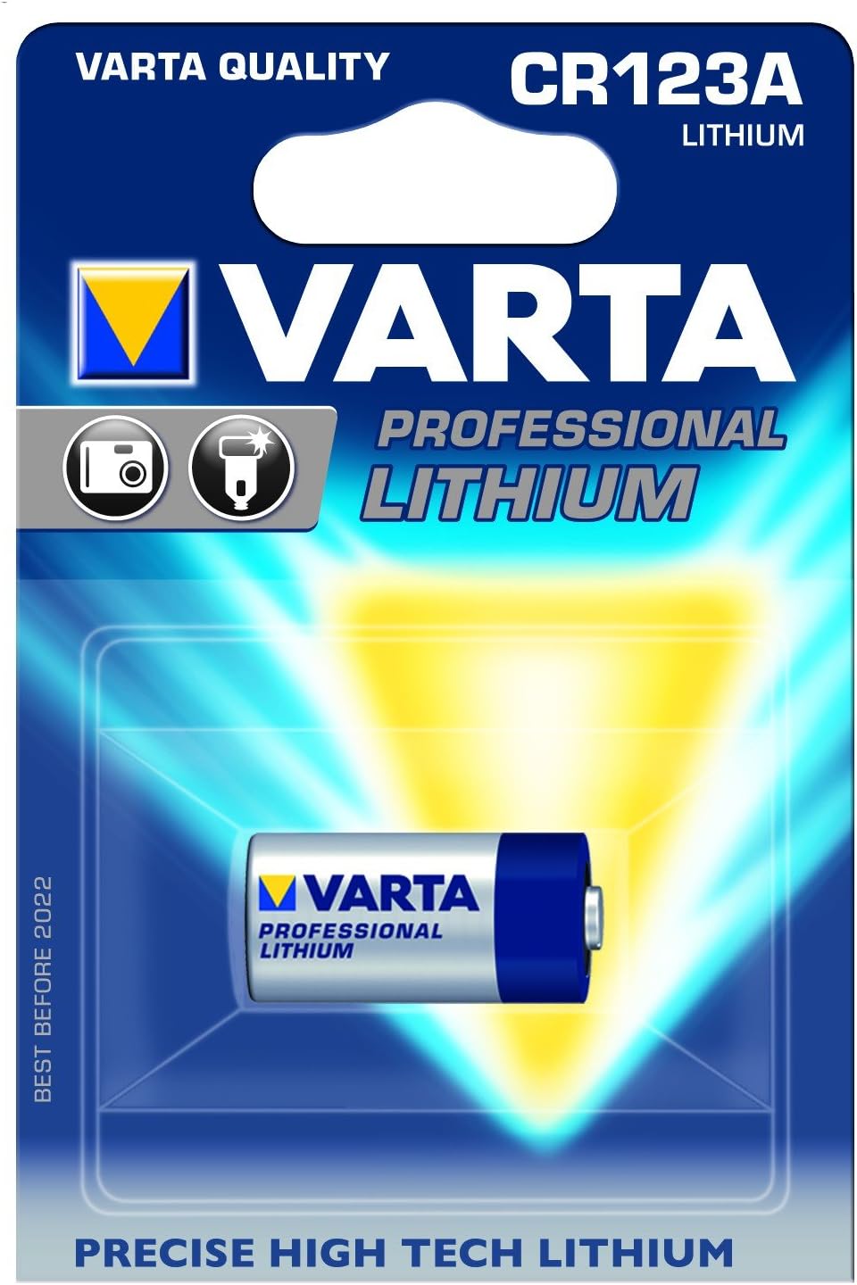 Varta Professional Lithium CR123A Batterie 3V 1600 mAh (1-16 St.)