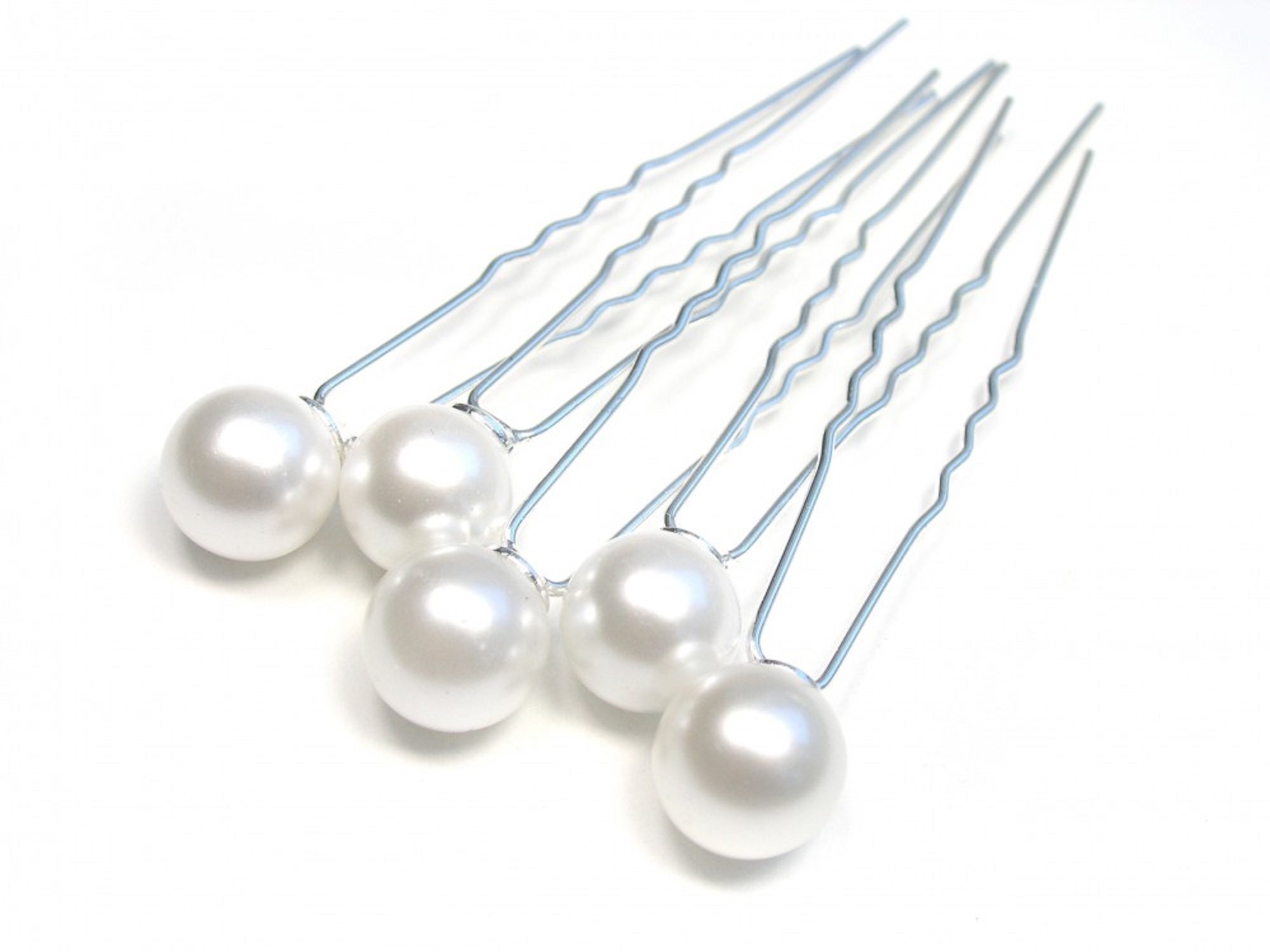 Unbekannt 20QW Pearl U pin, Acrylic, Beige