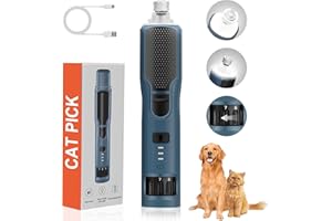 CATPICK Dog Nail Grinder 7-Speed & 360° LED Light, Professional Pet Nail Grinder for Dogs and Cats, Electric Dog Nail Trimmer Painless Paws Grooming & Smoothing Tool for Large Small Dogs Cats Pets