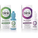 BLINK Contacts Lubricating Eye Drops Moisturizing &amp; Soothing for Soft &amp; RGP Contact Lenses,0.34 Fl Oz N-Clean Contact Lens Drop, Rewetting Drops for Soft &amp; RGP Contact Lenses, 0.5 Fl Oz