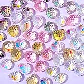 Twpribarn Crystal Beads, 50pcs Glass Beads, Assorted Crystal Beads for Jewelry Making, Shiny Teardrop Shape Jewelry Beads Glass Beads Bulk for DIY Craft Necklace Bracelet Earring(8x10mm, Mixed Colors)