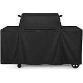 Grill Cover for Traeger Woodridge Pro and Woodridge Elite Pellet Grills | Replacement for BAC776 Full-Length All Weather Cover, Pellet Smoker Cover with Handles, Velcro Straps and Drawstring