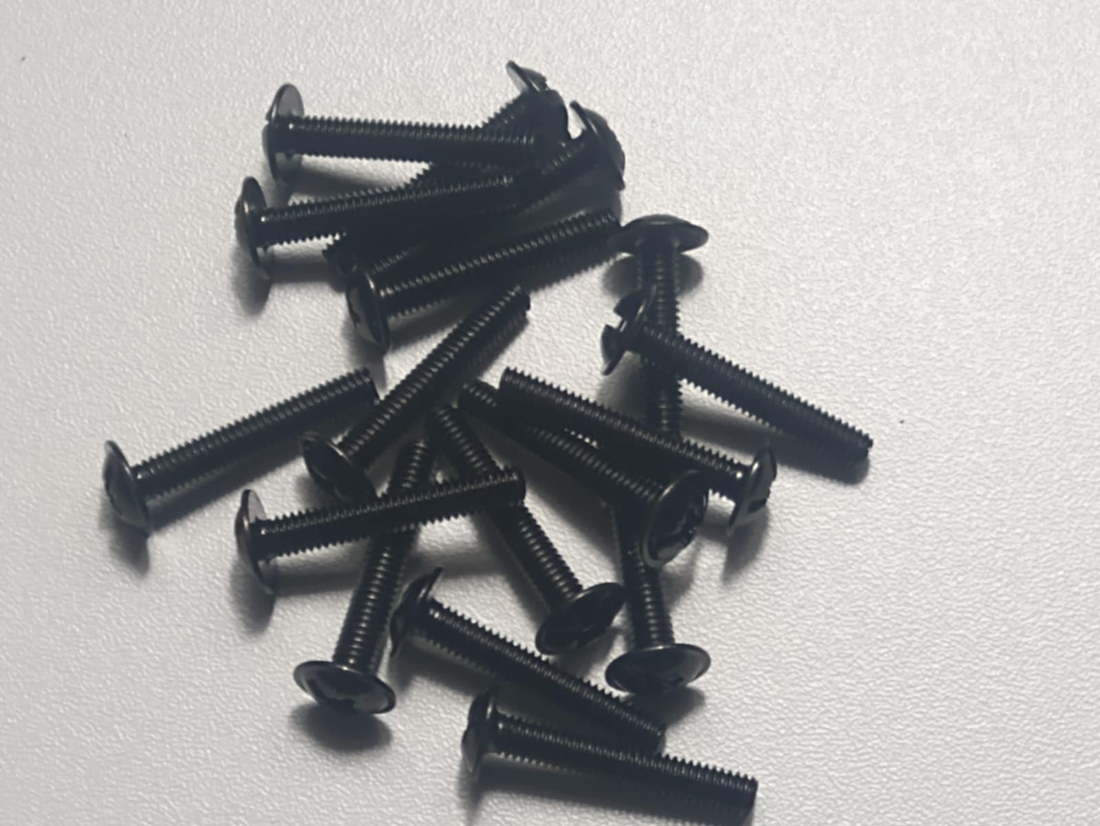 Pack of 10 Handle Screws M4 x 24 mm Black - Combination Handle Screws - Handle Screws Furniture Handle Screws for Kitchen, Bedroom, Drawer, Cabinet Doors, Cabinet Door Handles