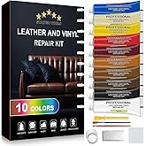 STARTSO WORLD Leather Repair Kit for Furniture, Leather Couch Repair Kit for Sofa, Jacket, Car Seats and Purse with Super Easy Instructions, Restores Any Material, Bonded, Pleather, Genuine