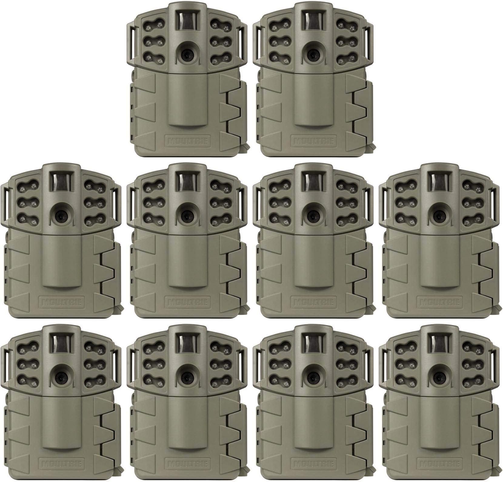 Moultrie Game Spy A-5 Gen2 Low Glow IR Digital Trail Hunting Cameras (10 Pack)