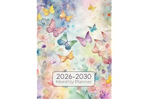 2026-2030 Monthly Planner: 5 Year From January 2026 To December 2030 With Inspirational Quotes