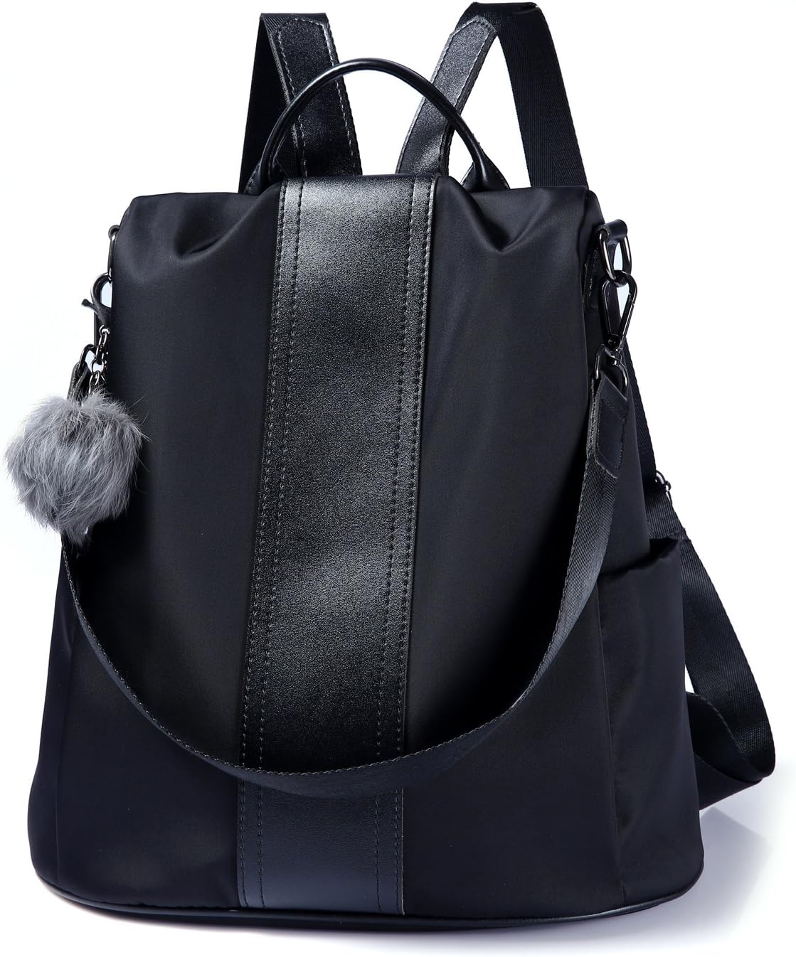 Women Backpack Purse Waterproof Nylon Anti-theft Rucksack Lightweight Shoulder Bag